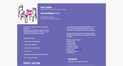 Desktop Screenshot of maxcohen.co.uk